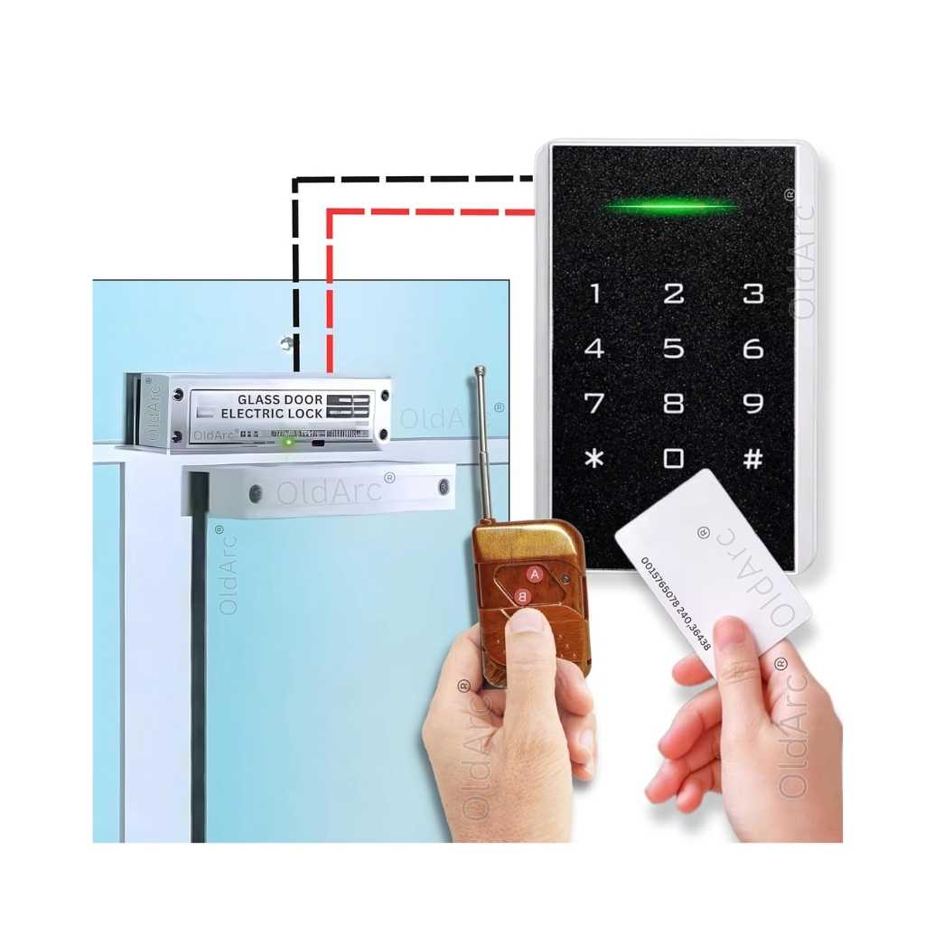 OldArc GK5 Remote Control Glass Door Lock Kit