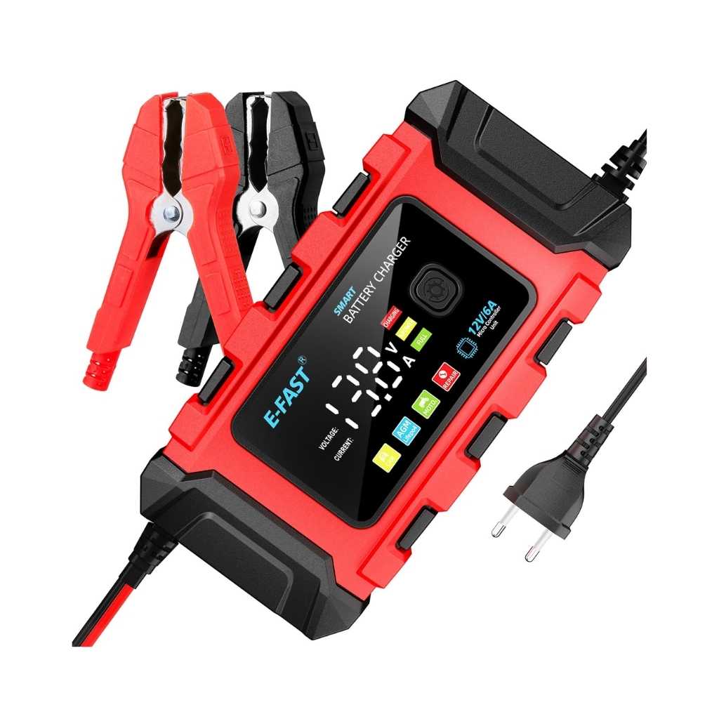 Fully Automatic Car & Bike Battery Charger 6A 6V/12V
