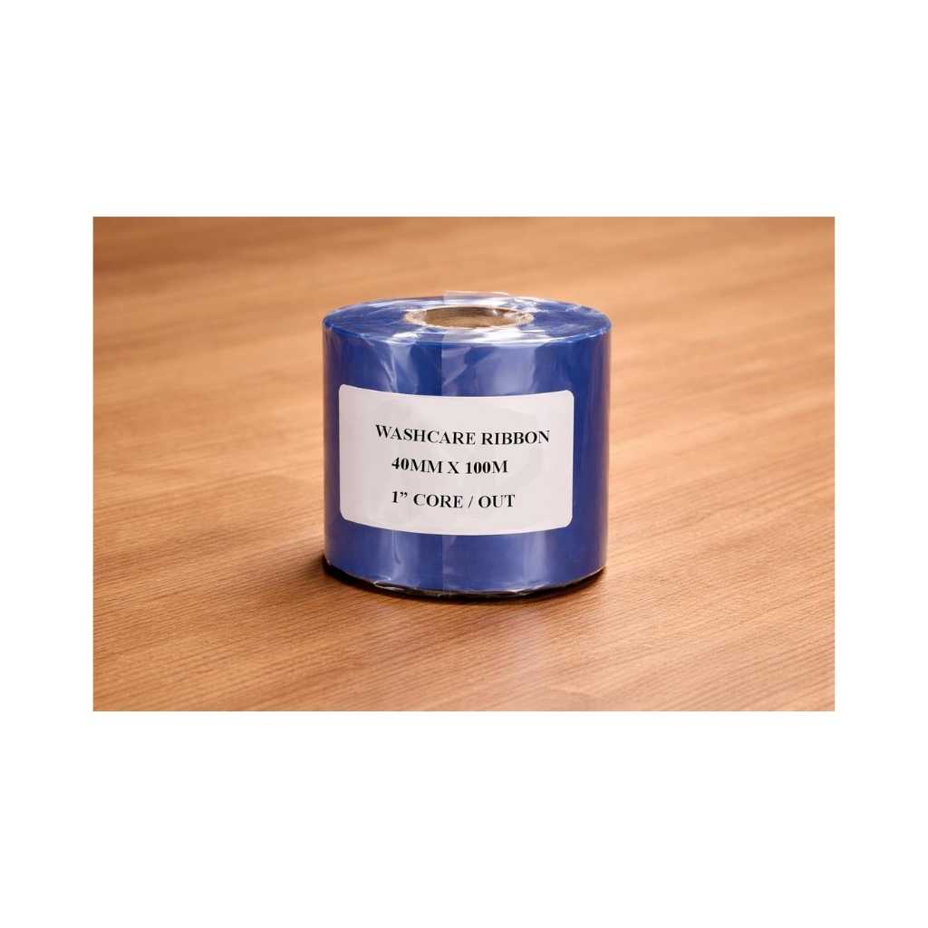 Wash Care Ribbon 40mm x 100 Meter Thermal Transfer Ribbon for Fabric & Garment Labels