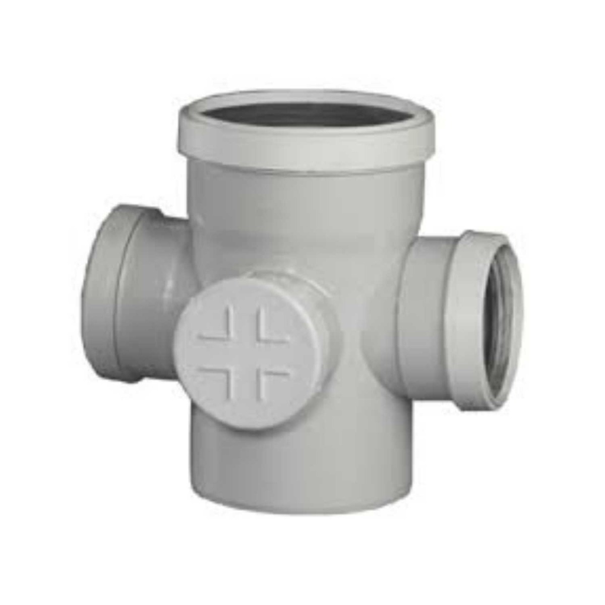 Ajay Pipes – SWR Fittings – Cross Tee with Door – 4 Inch (110 mm) Dia