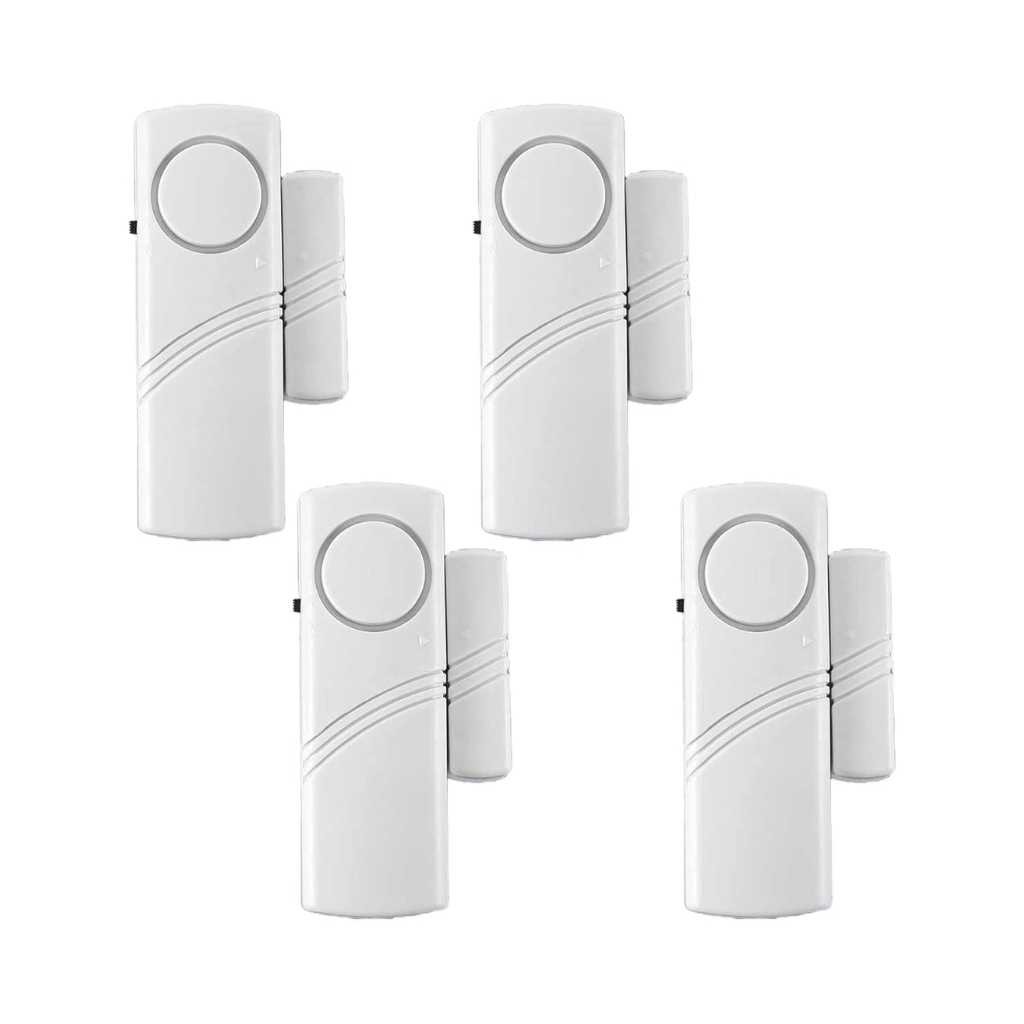LIVYU LIFE Wireless Sensor Door Window Burglar Alarm Pack of 4 Sets