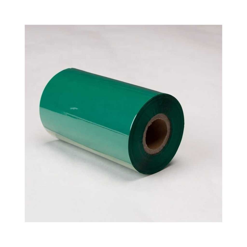 110mmX300m Solitaire Premium Green Color Wax Resin Ribbon for Thermal Printers No Paper Label (Green)