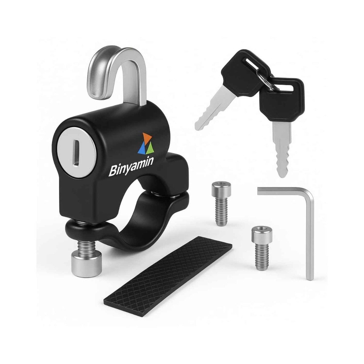 Binyamin Keyed Helmet Lock for Bike Handlebar