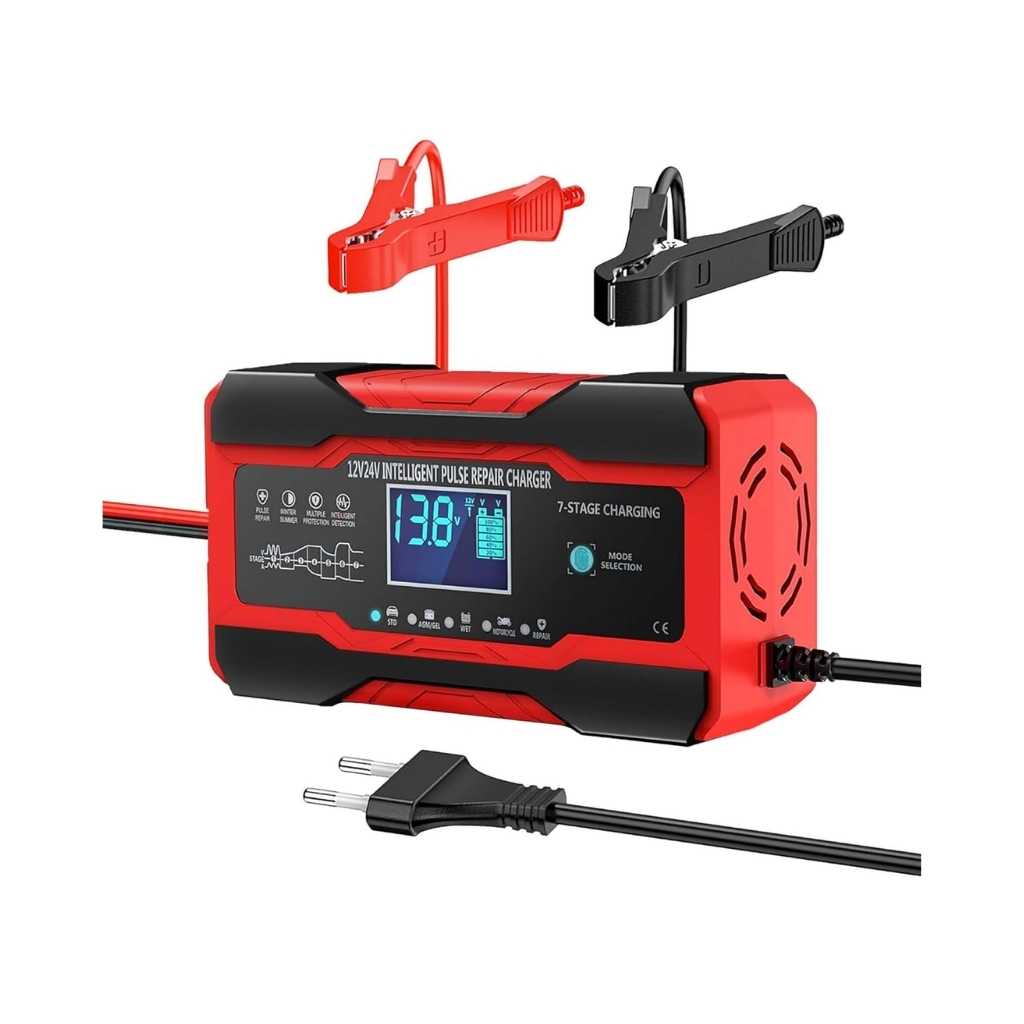 Sounce 10-Amp 12V & 24V Fully Automatic Smart Battery Charger