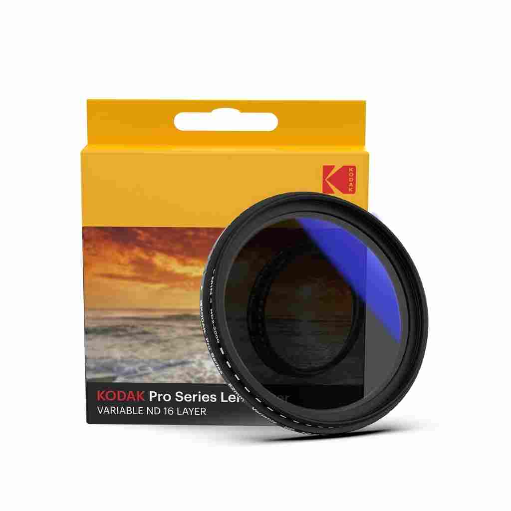Kodak 82mm Camera Lens VND Filter Pro Series 11 Stops ND2-ND2000 Variable Neutral Density Filter