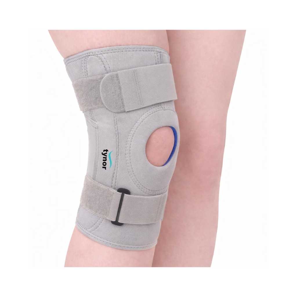 Tynor Knee Support Hinged (Neoprene), Grey, Large, 1 Unit