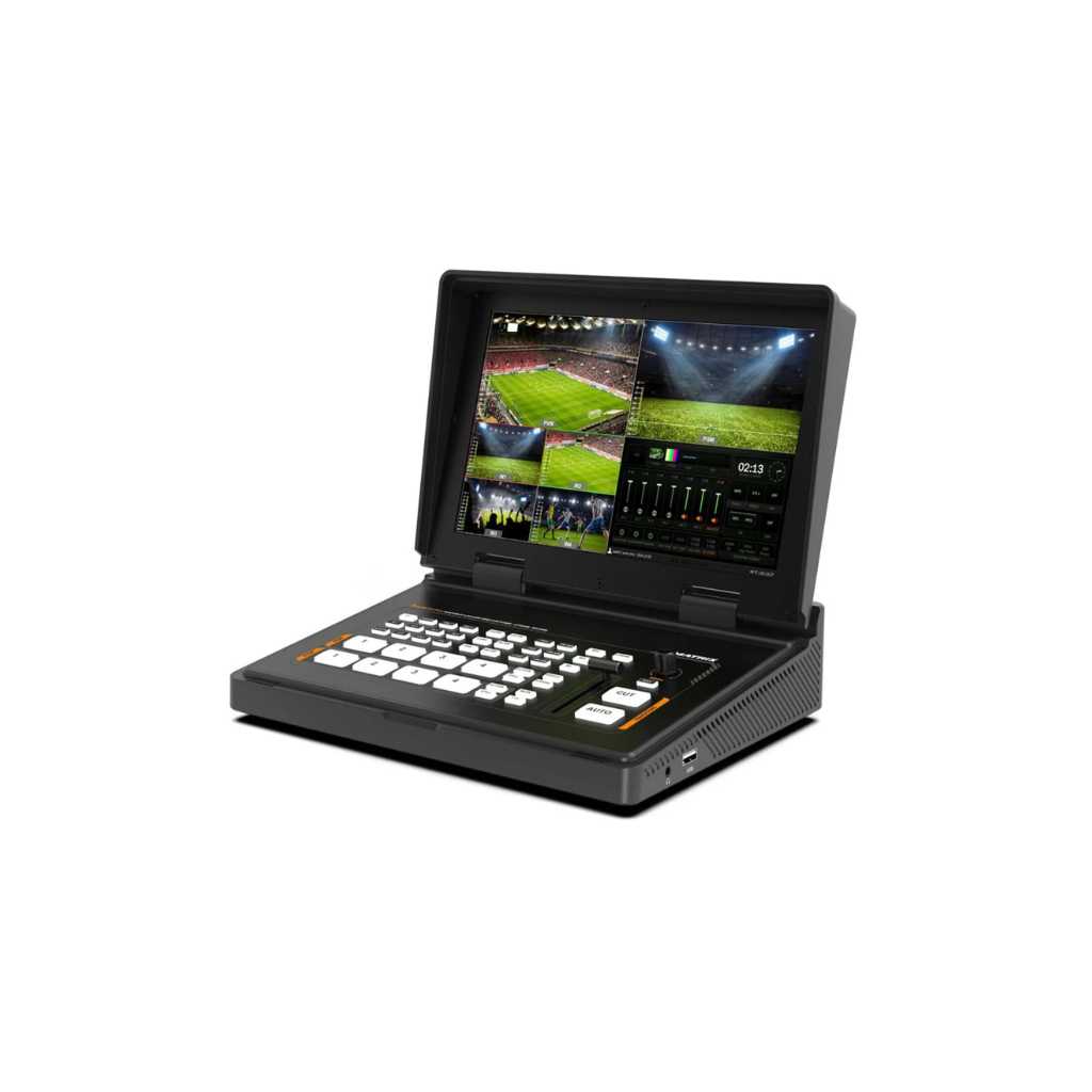 AVMATRIX Shark S4 PLUS 4-Channel HDMI Video Switcher with 10.1″ IPS Display