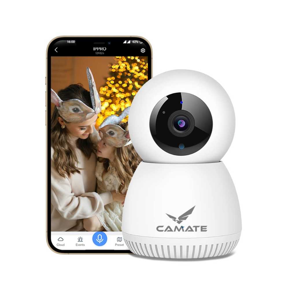 CAMATE RoboCam 3MP Dual Band WiFi CCTV Security Camera