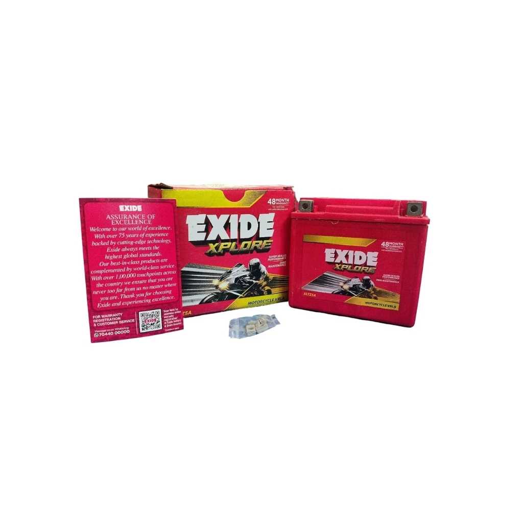 Exide Battery in Red Colour XLTZ5 12 Volt