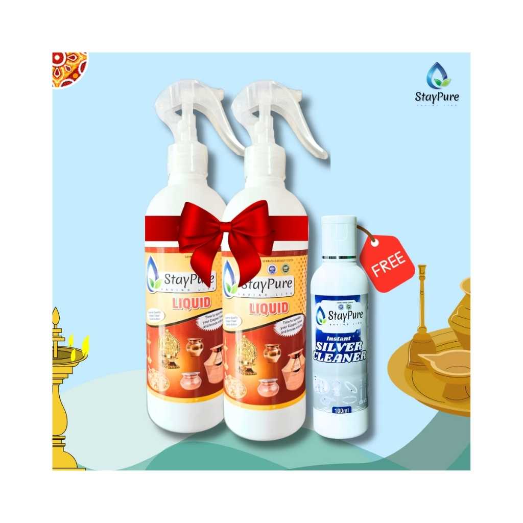 StayPure Pooja Items Cleaning Liquid (Pack of 2)