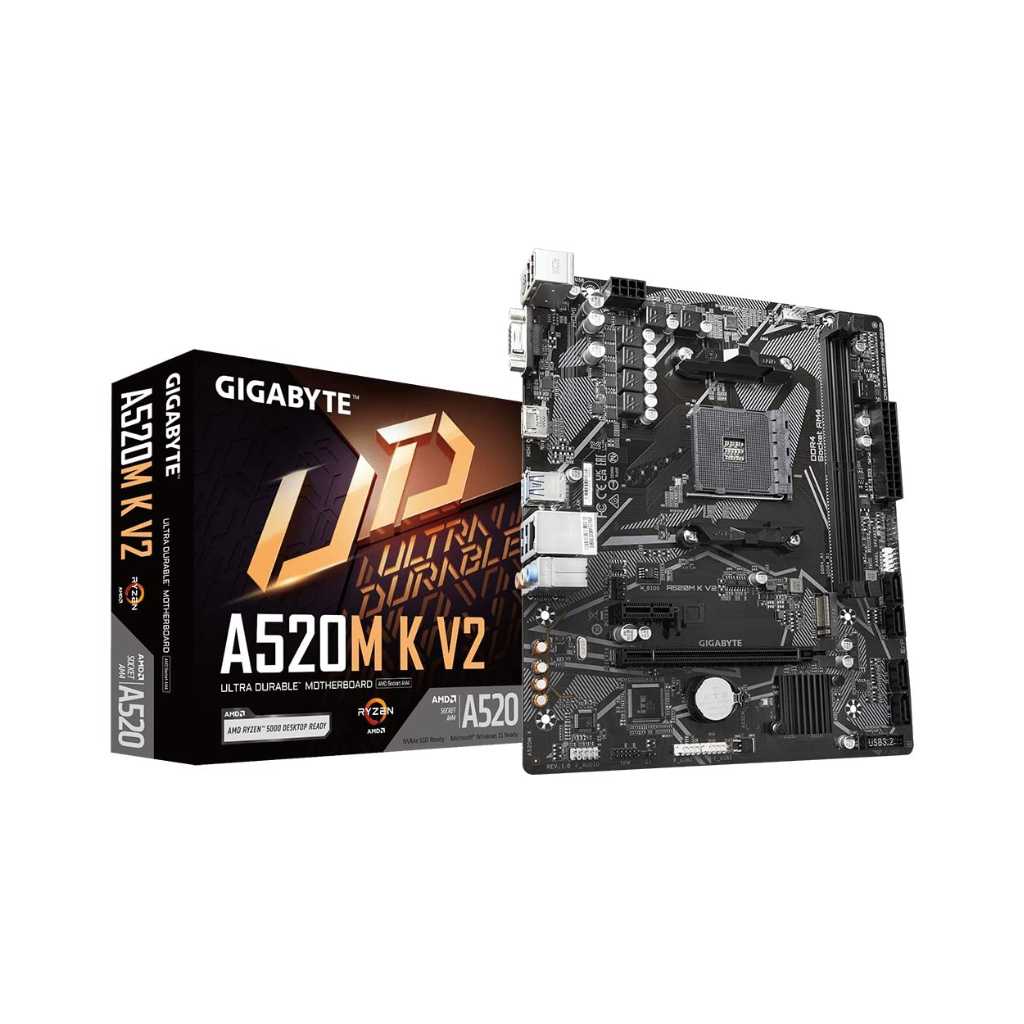 GIGABYTE A520M K V2 (Rev. 1.0) Micro-ATX Motherboard