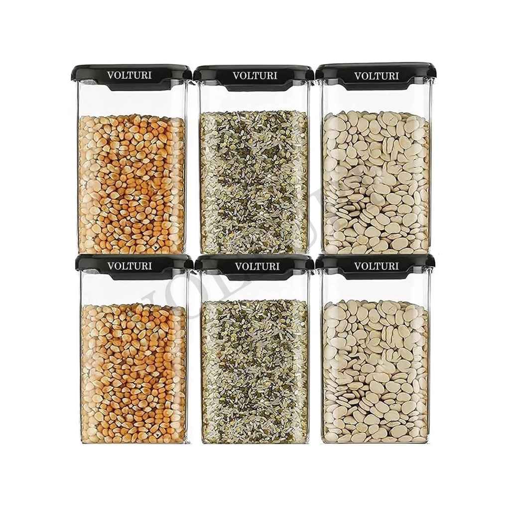 VOLTURI Air Tight Containers for Kitchen Storage, Pack of 6, 1200ml