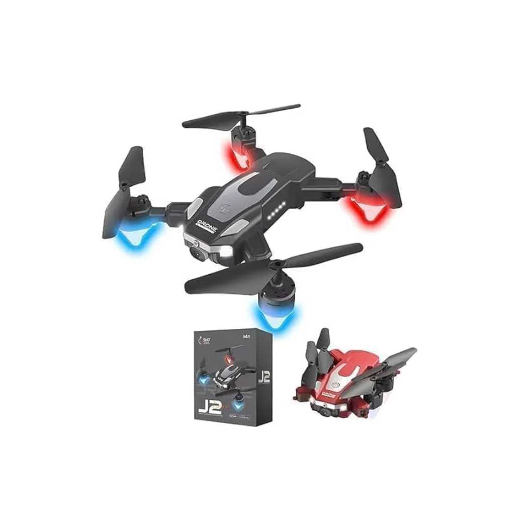 Brushless Foldable Drone with HQ WiFi Camera Remote Control for Kids Quadcopter (J2)