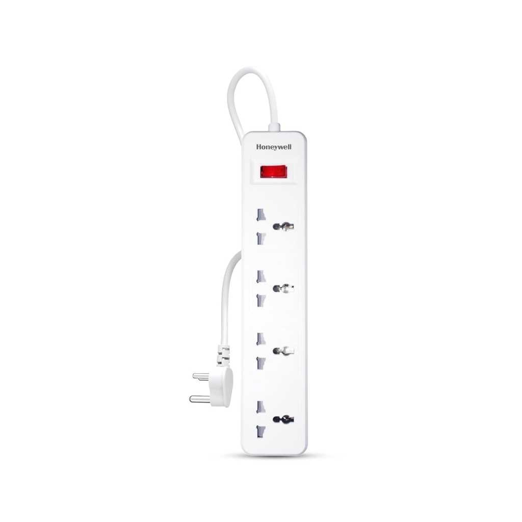 Honeywell 4 Outlet Extension Board 4 International Sockets 2 Meter Cord