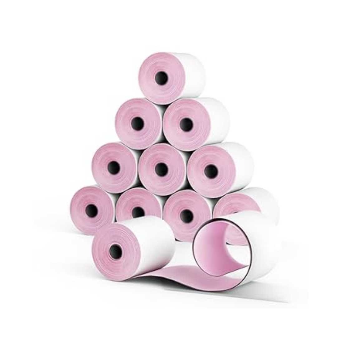 Thermal Paper Roll 110 mm x 90 m – 4 Inch White Roll with Violet Border