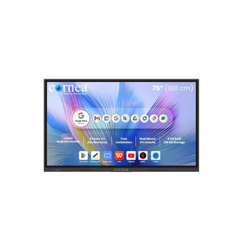 Cornea 75 Inch 4K UHD Touch Screen LED TV UltraTouch Interactive Flat Panel Monitor