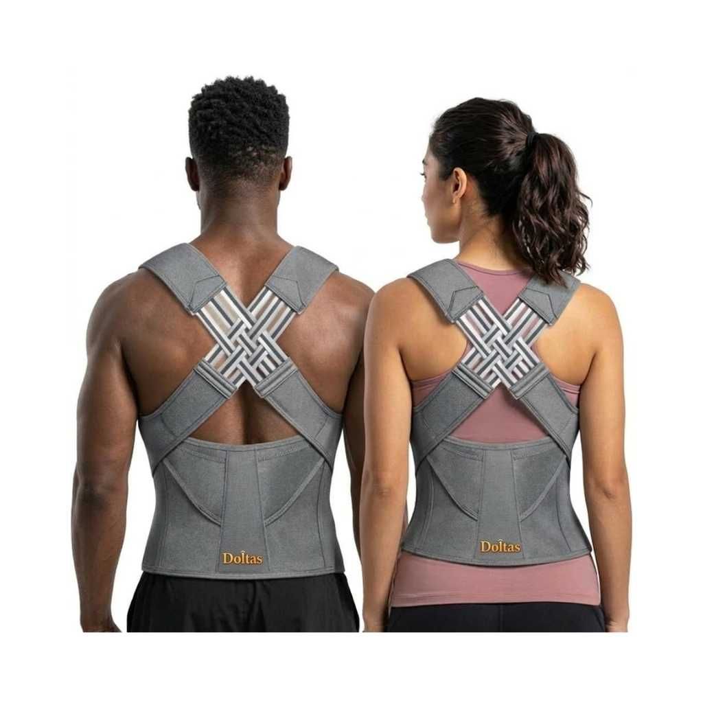 DOLTAS X-Cross Posture Corrector Belt – Universal Size Shoulder & Back Support Brace