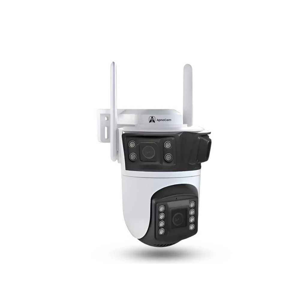 ApnaCam 5MP 3-Lens Screen Outdoor Smart WiFi CCTV Camera