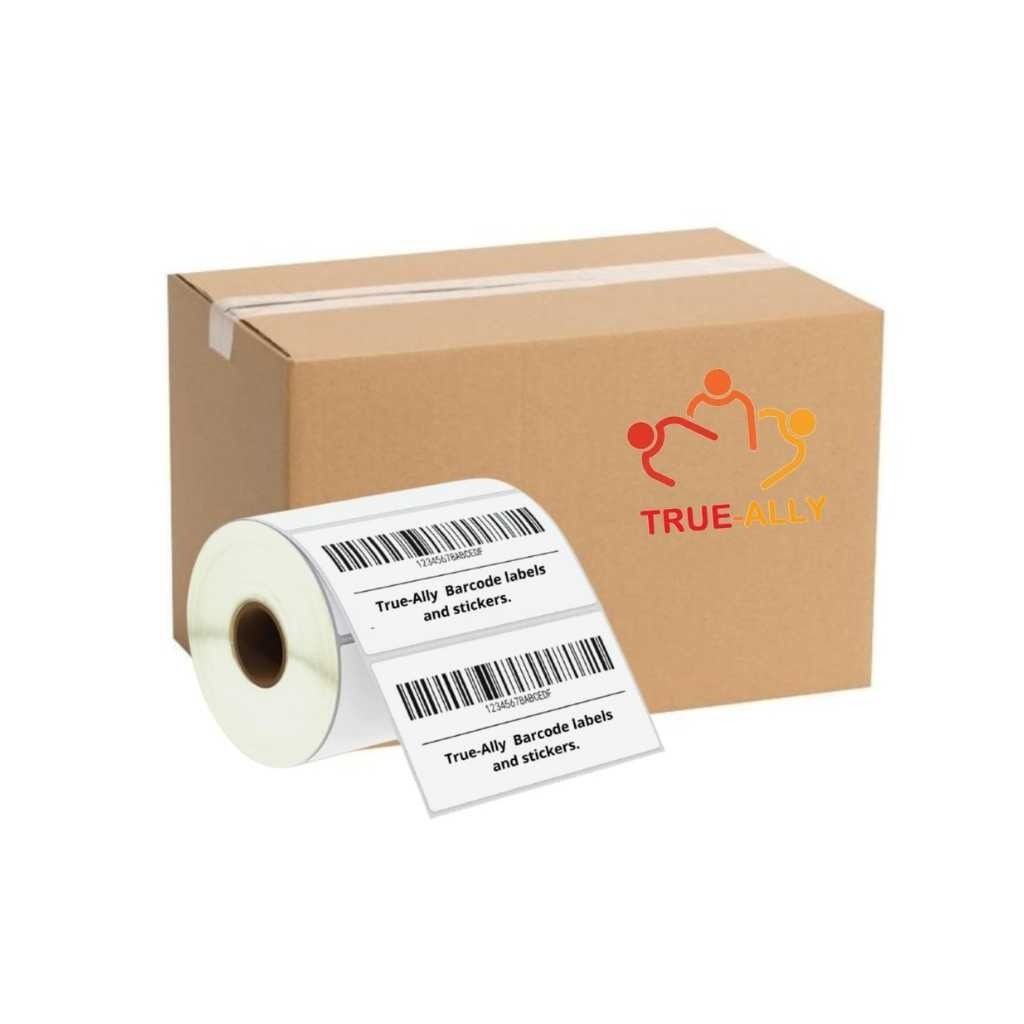 True-Ally 100x50 Direct Thermal (DT) Barcode Label Sticker – 4 x 2 Inches