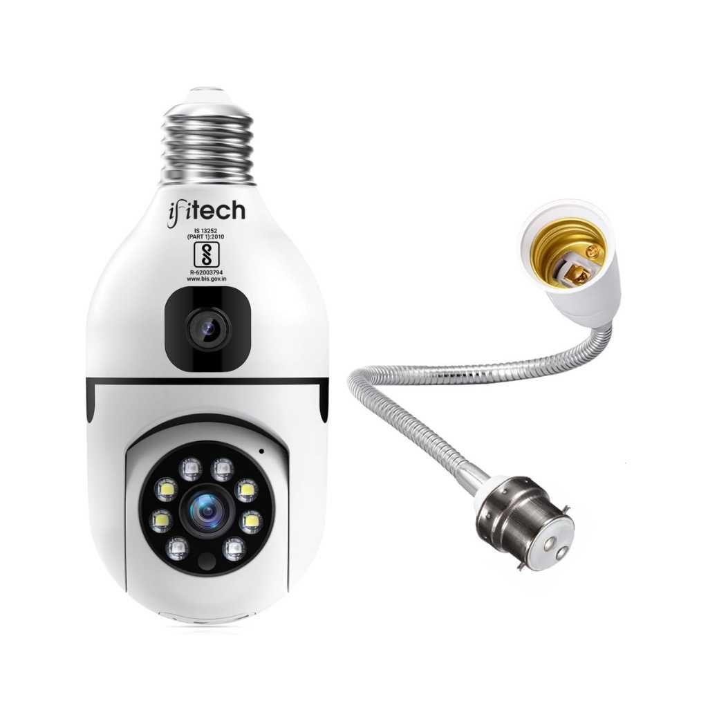 IFITech 4MP Dual Lens WiFi Camera with Gooseneck Holder