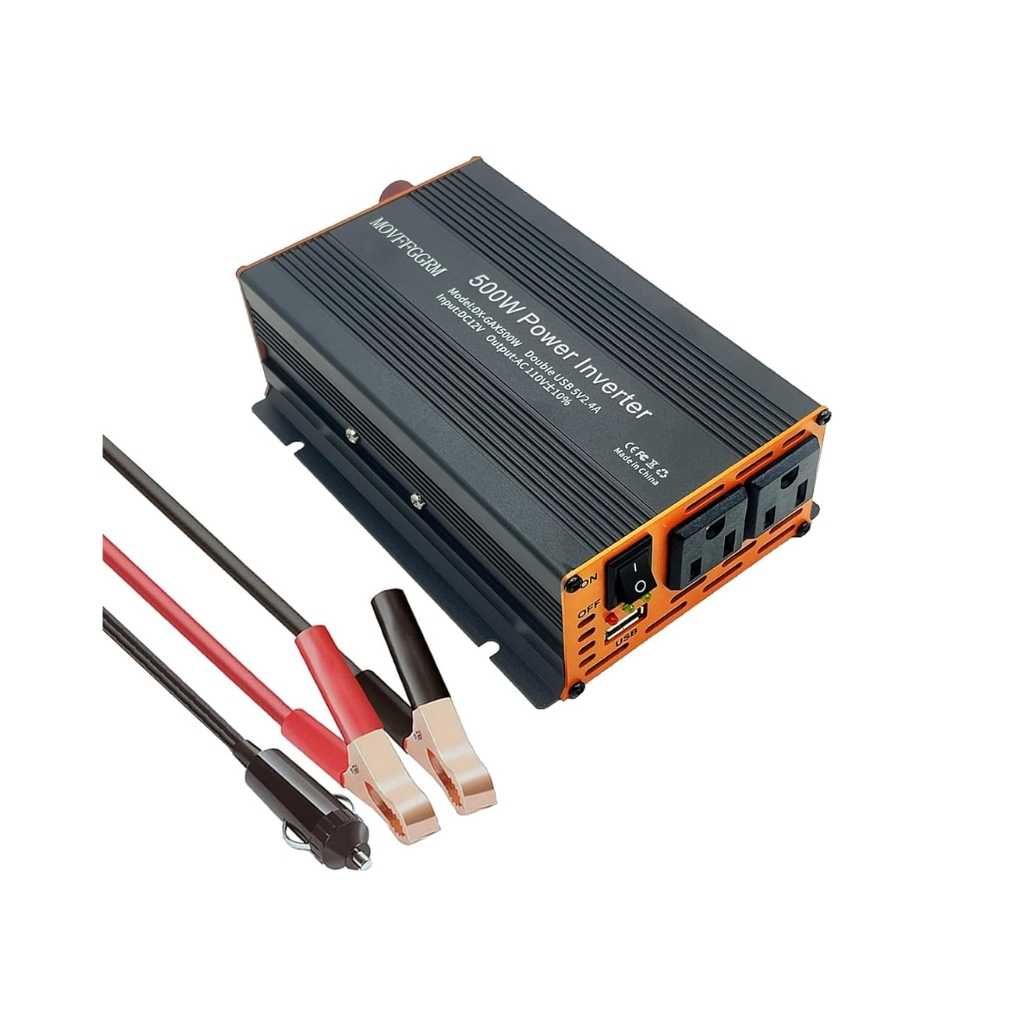 500W Modified Sine Wave Power Inverter New Black