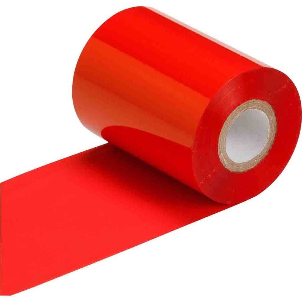 105mm X 300 Meters Wax Resin Thermal Transfer Barcode Labels Ribbon Color Red (RED)