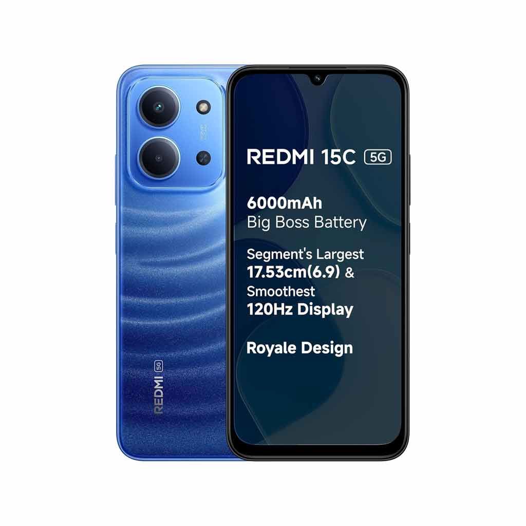 REDMI 15C 5G (Moonlight Blue, 6GB RAM, 128GB Storage)