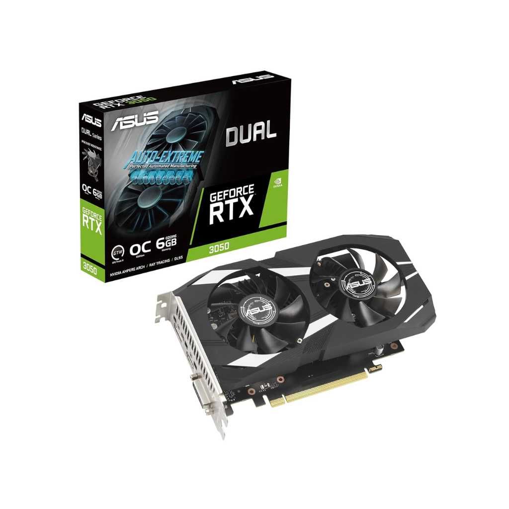 ASUS Dual GeForce RTX 3050 OC Edition 6GB GDDR6 Graphics Card