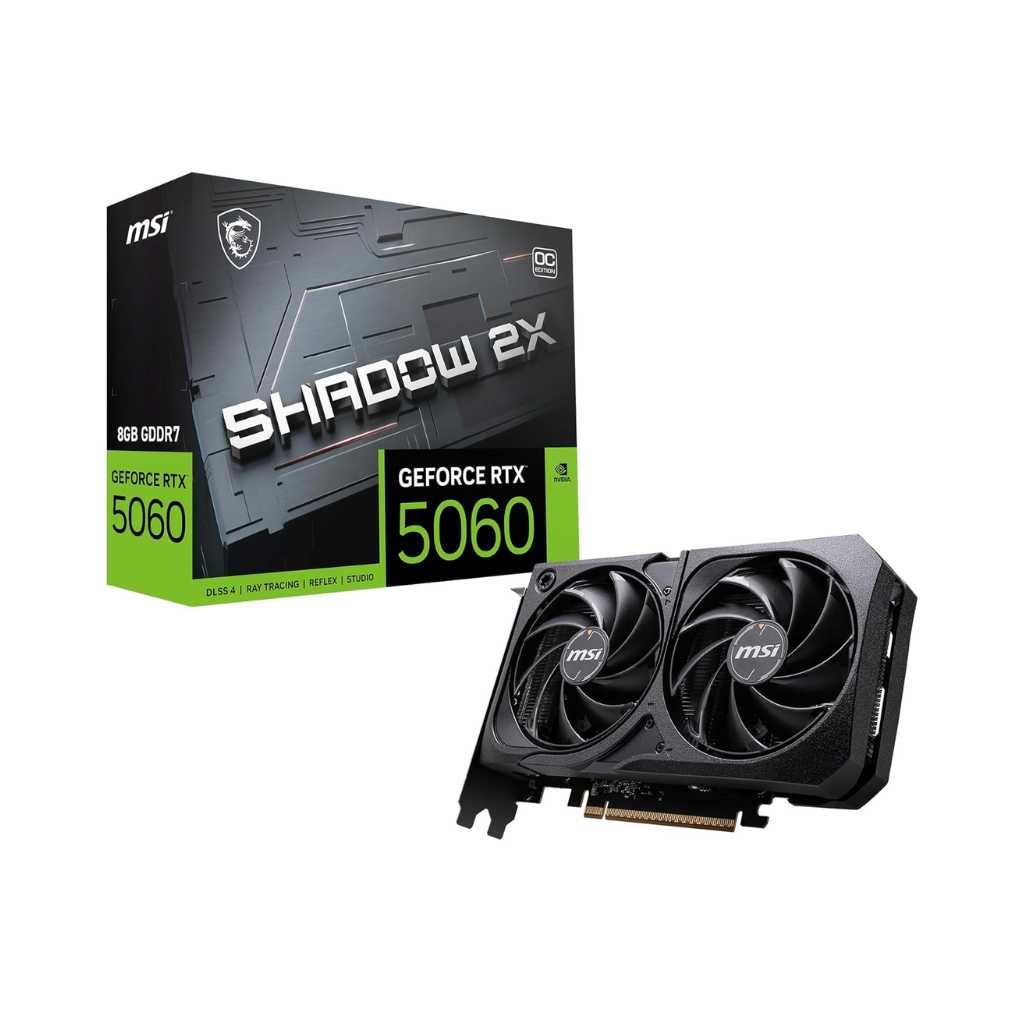 MSI GeForce RTX 5060 8G Shadow 2X OC Graphics Card