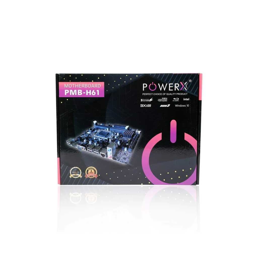 PowerX PMB H61 LGA1155 Socket Support Motherboard