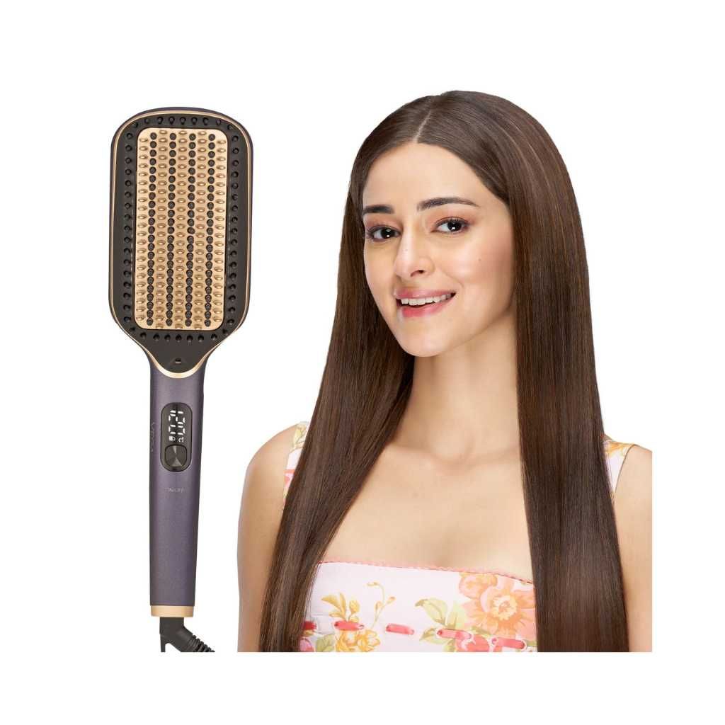 Vega Litstyle L1 Hair Straightener Brush (VHSB-06, Purple)