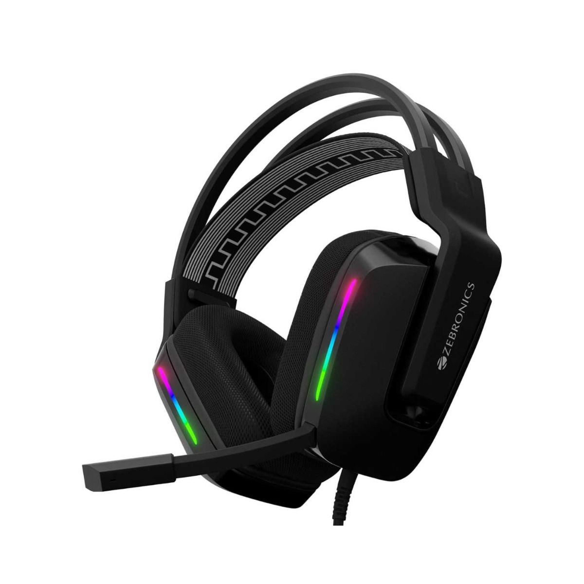ZEBRONICS Havoc Premium Wired Gaming Over-Ear Headphones with Mic (Black)