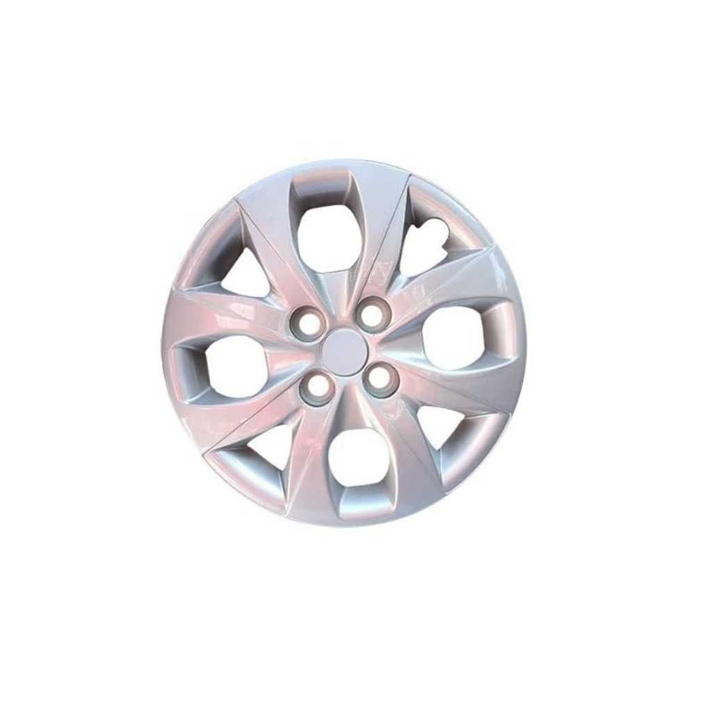 Car Full Wheel Cover Caps Silver Colour 14 Inches Compatible with I20 Elite (Set of 4 Piece)