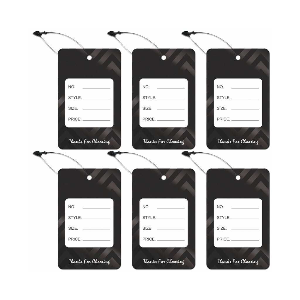 DEEPTAGS Paper Price MRP Tag Labels with Black Loop Pins