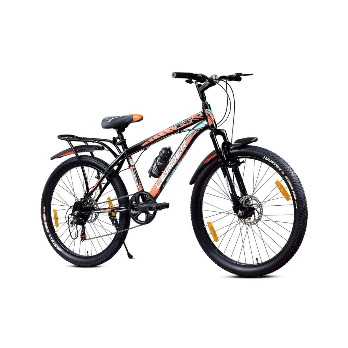 Leader Beast 26T IBC Premium 7 Speed Cycle for Men with Inbuilt Carrier