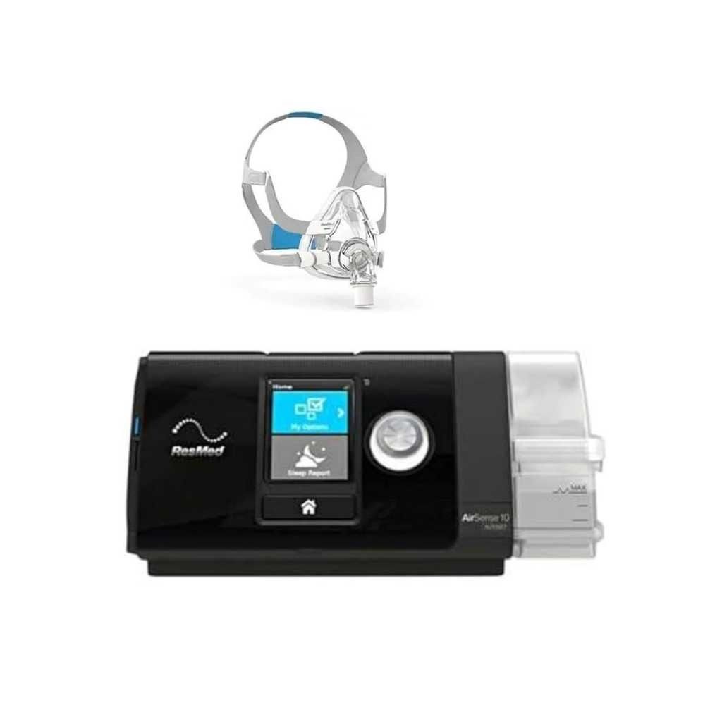ResMed AirSense 10 AutoSet CPAP Machine + 4G Connectivity – Complete Sleep Apnea Relief Kit with F20 Mask (Medium)