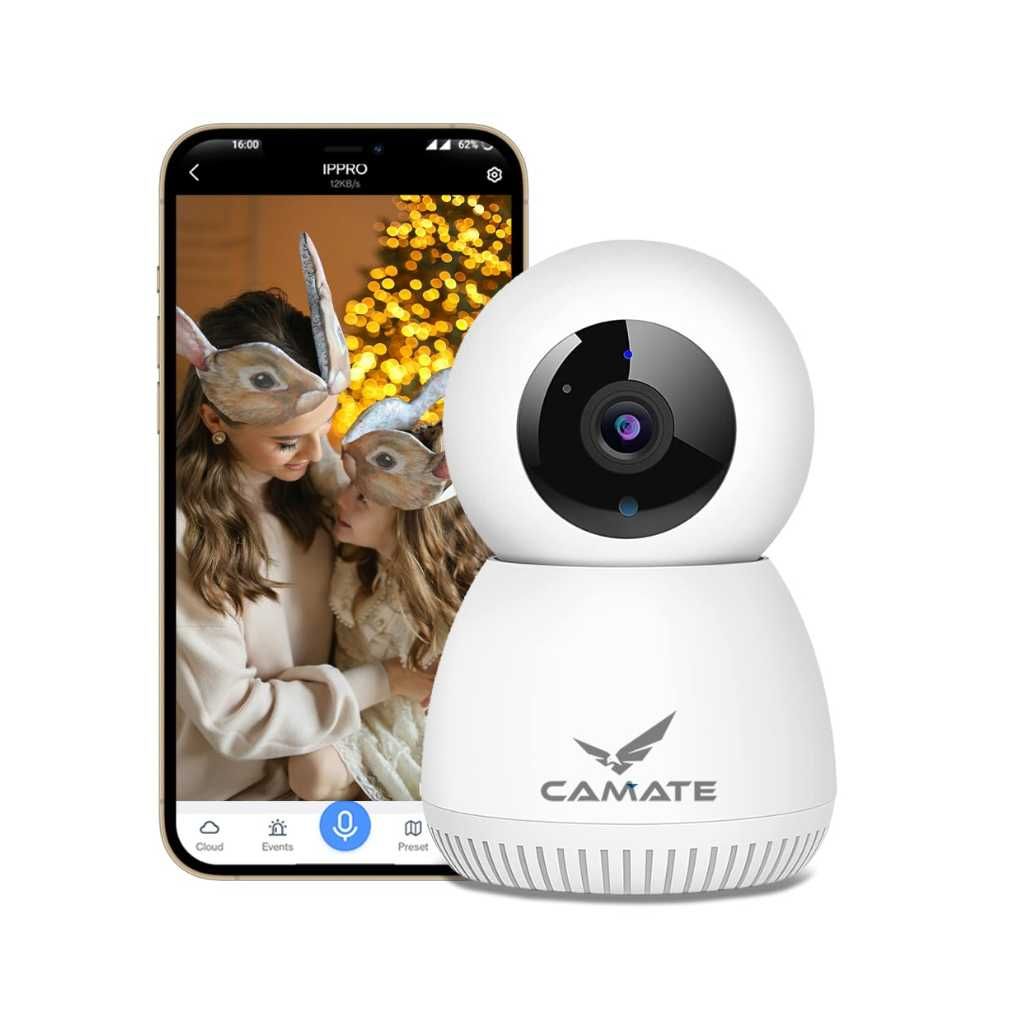 CAMATE RoboCam 3MP Dual Band WiFi CCTV Security Camera