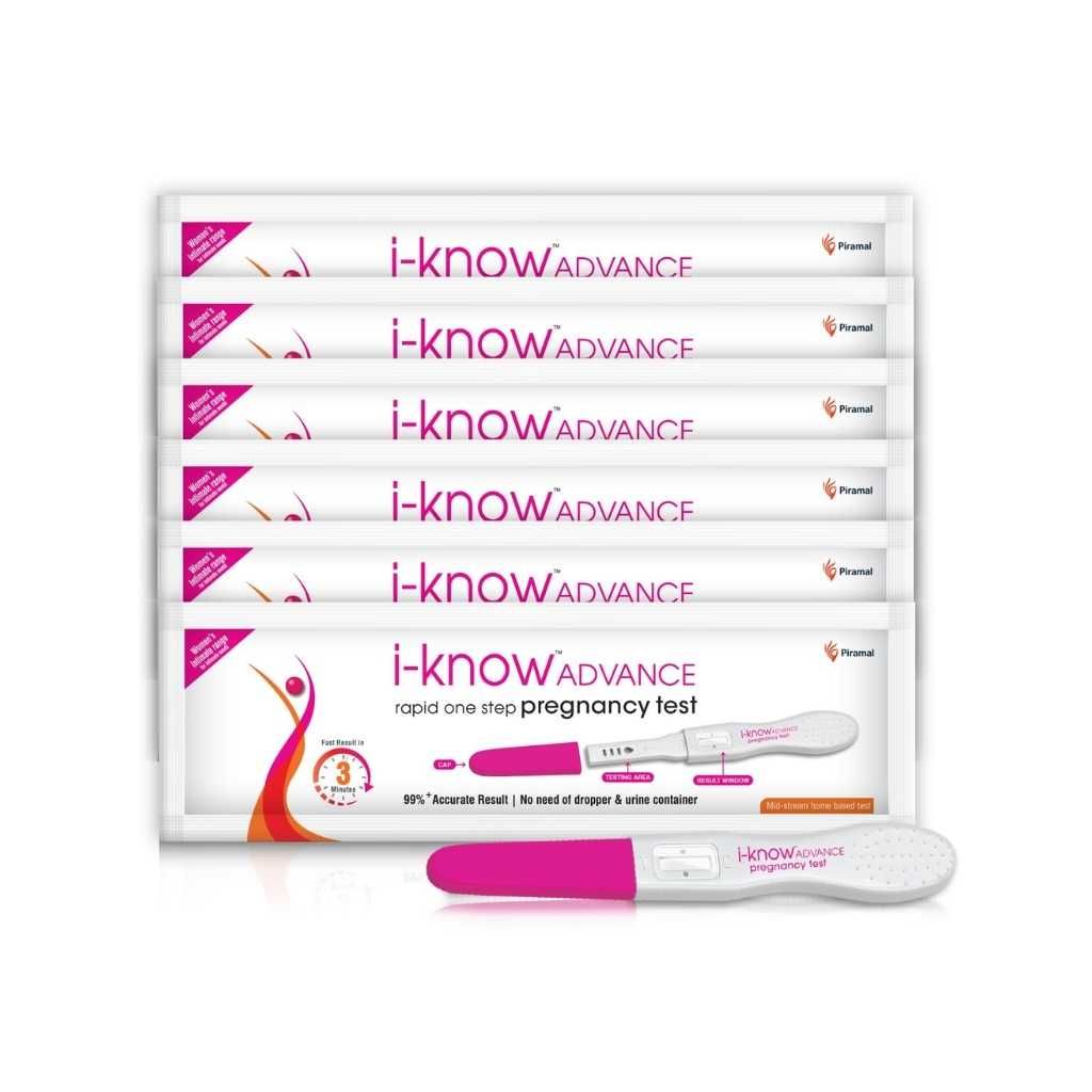 i-Know Advance Mid Stream Pregnancy Test Kit, Rapid One Step Home Based Midstream Urine Pregnancy Test, Pack of 6