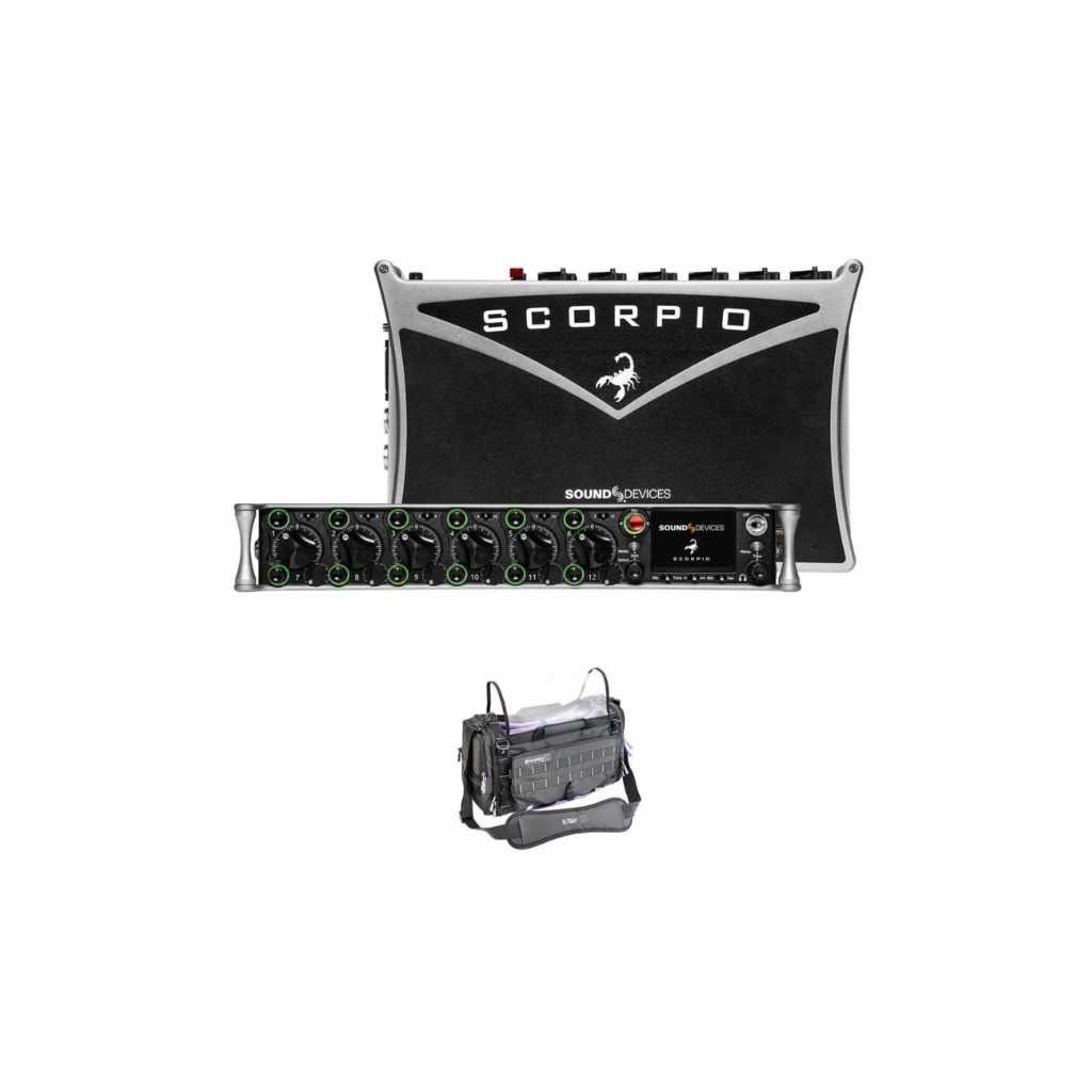 Sound Devices Scorpio 32-Channel 36-Track Portable Mixer-Recorder Kit with K-Tek Stingray Bag