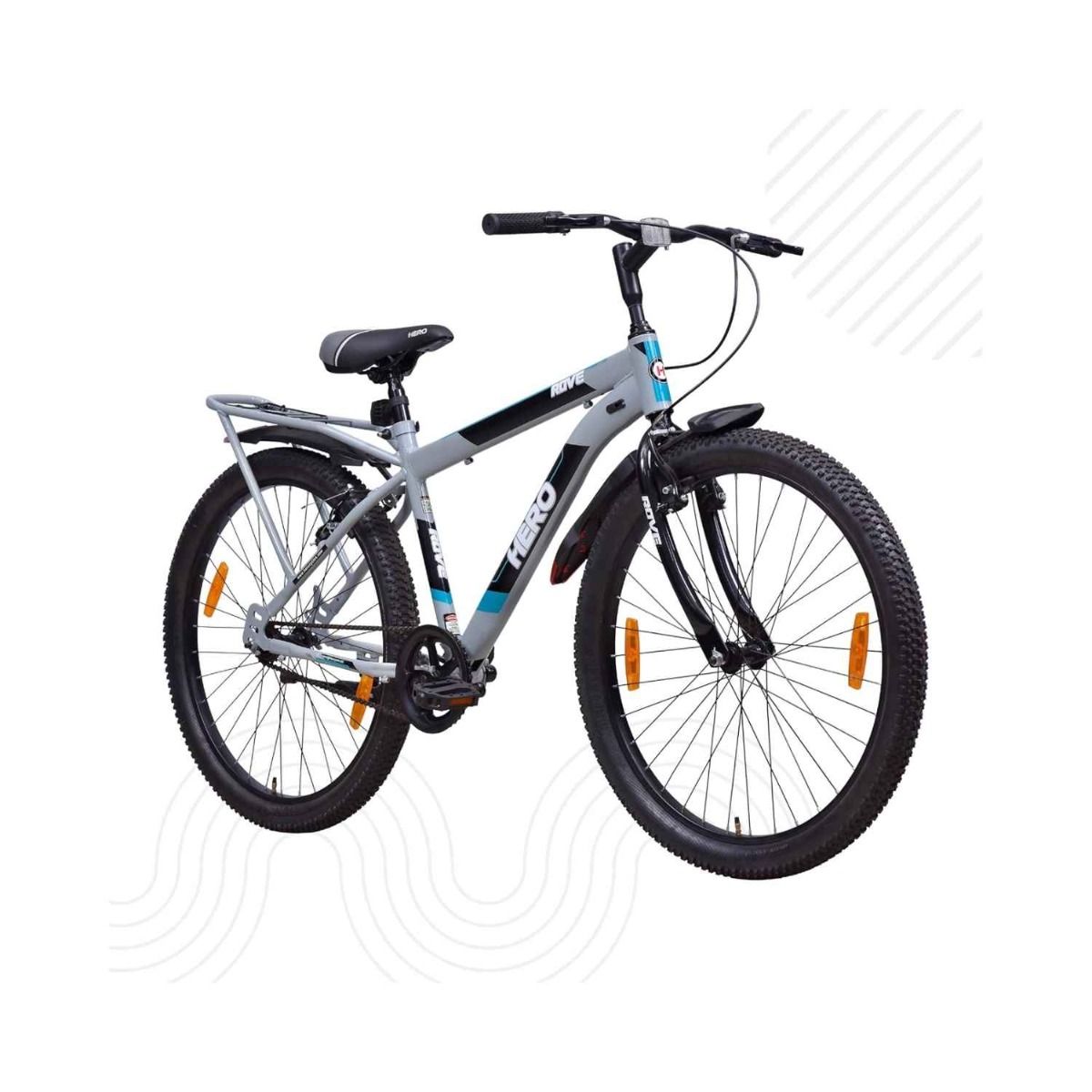 Hero Rove IC 26T Single Speed Mountain Bicycle for Men with Inbuilt Carrier