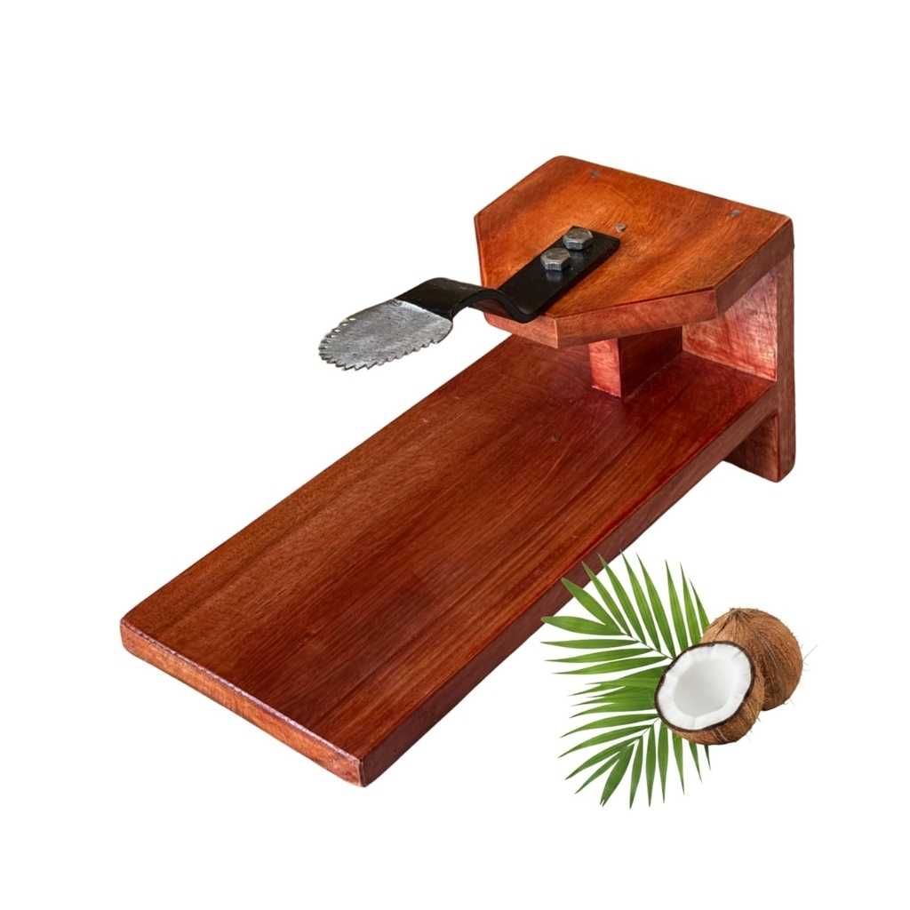 Traditional Wooden Coconut Scraper Chirava