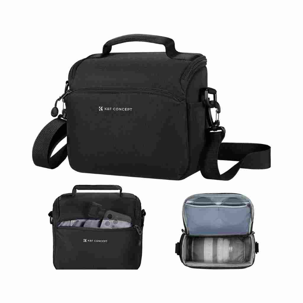 K&F Concept Plastic Camera Sling Bag Small Crossbody Camera Case