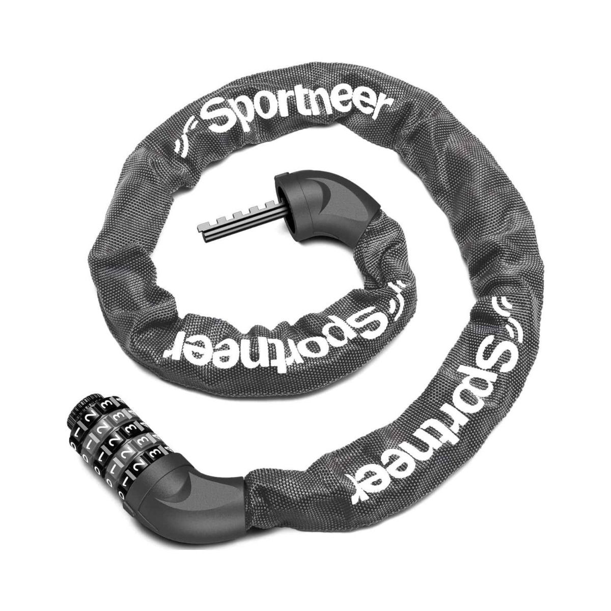 Sportneer 5 Digit Combination High Security Bike Chain Lock