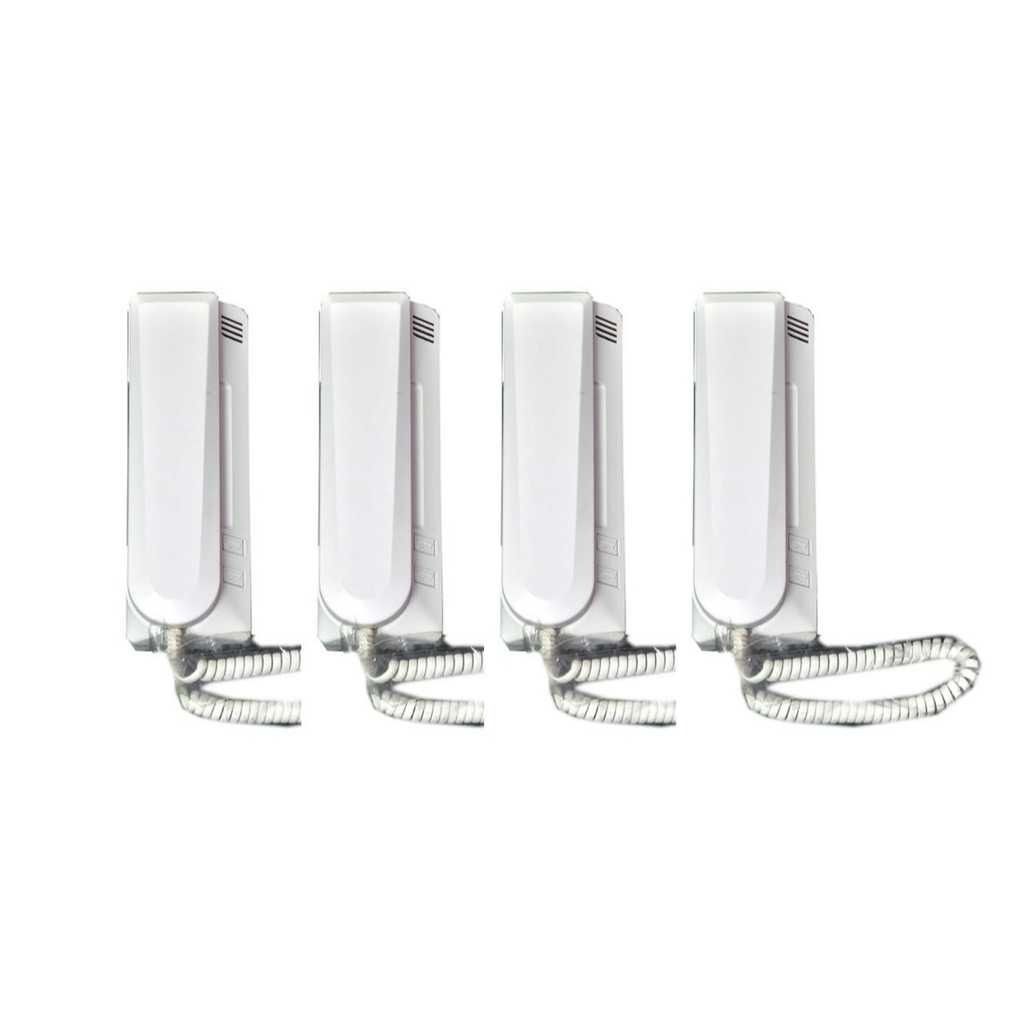 Audio Door Phone Handset 4 Pcs Wired Intercom System