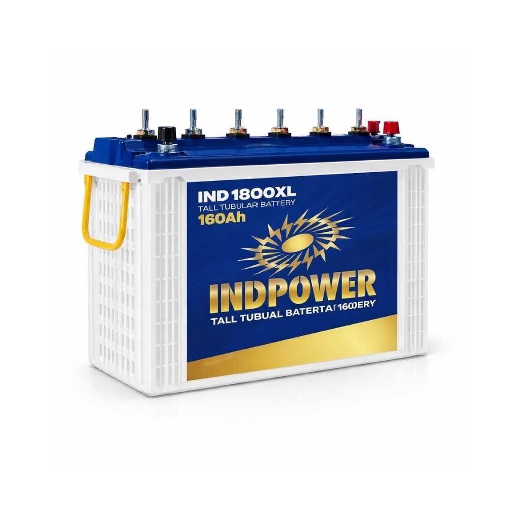 INDPOWER IND1800XL Tall Tubular Inverter Battery 160Ah
