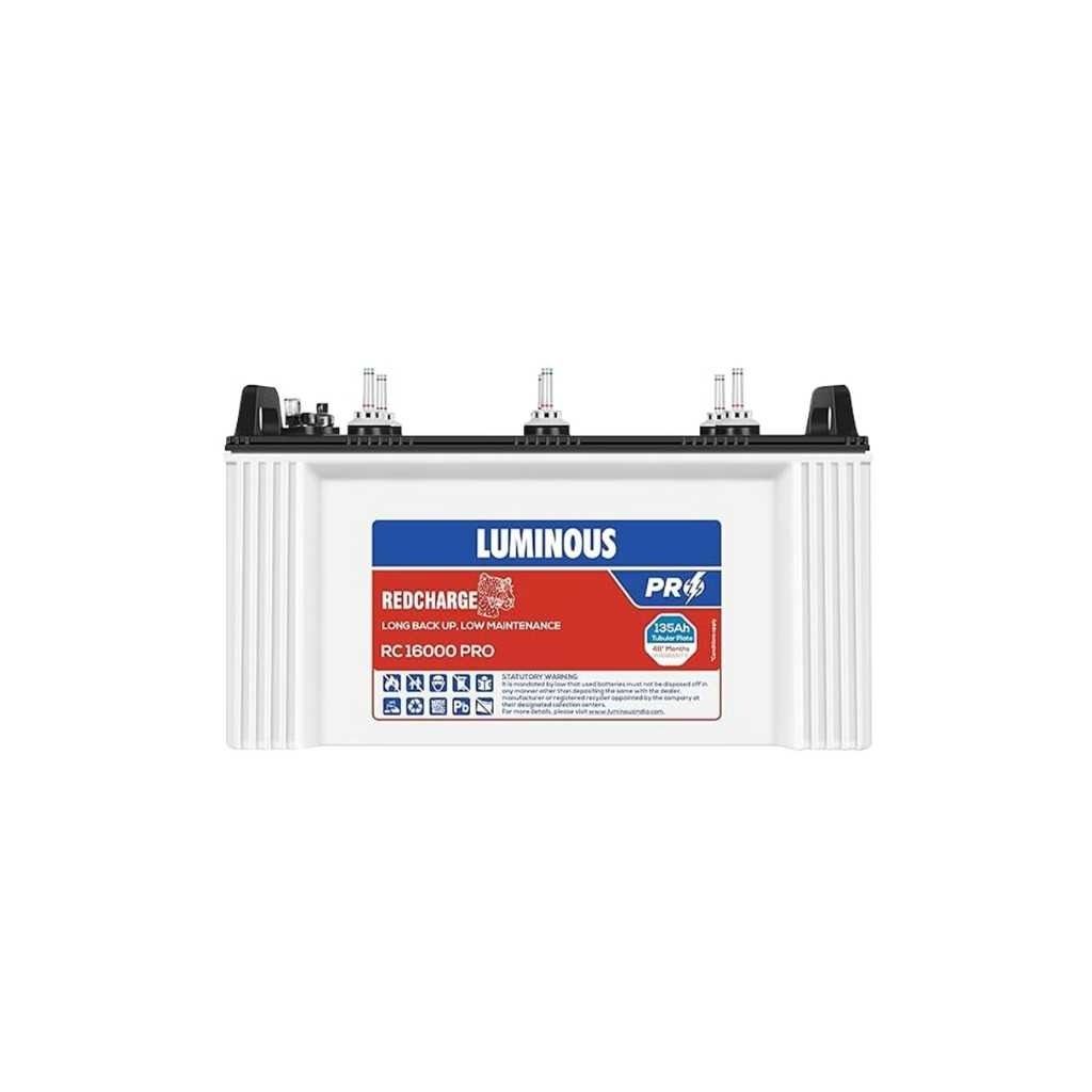Luminous Red Charge RC 16000 PRO ShortTubular Inverter Battery
