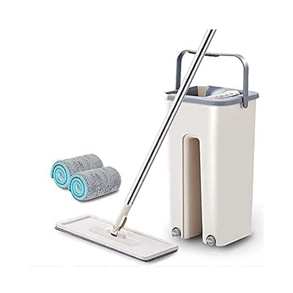 DRAYA DEAL'S Heavy Quality Flat Mop with Bucket