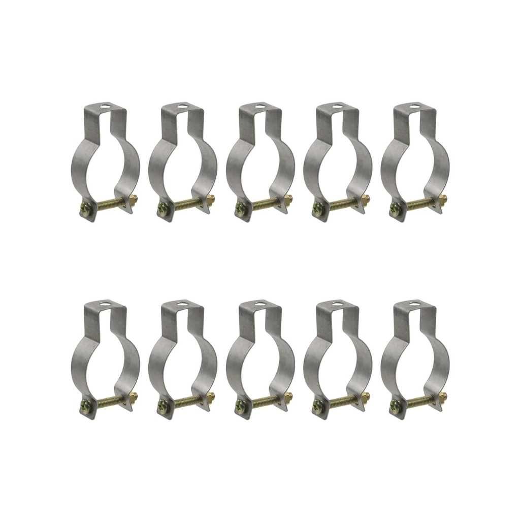 MY MIRONEY EMT Conduit Hanger Stainless Steel Pipe Clamp (10 PCS)