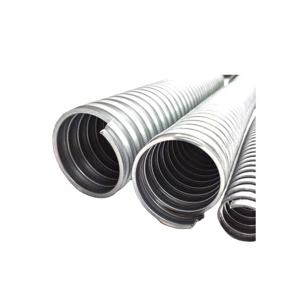 LT Flexible Electrical Conduit Pipe – Silver Galvanized Steel