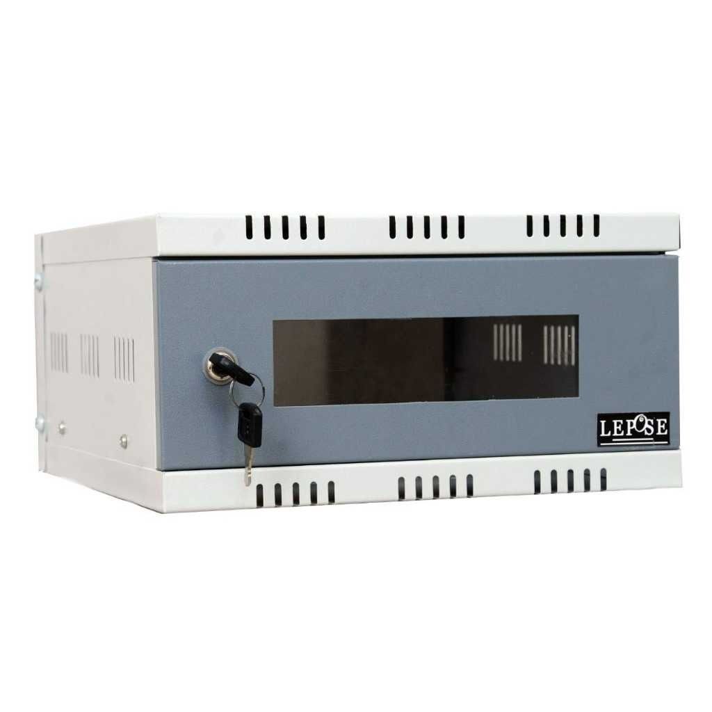 Lepose Camera Wall Mount CCTV DVR/NVR/Network Rack with Transparent Glass Door Metal Cabinet
